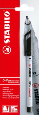 Produktbild von Folienstift - STABILO OHPen universal - wasserlöslich fein - Einzelstift - schwarz
