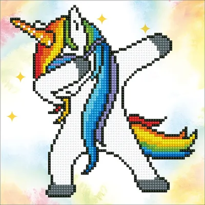Produktbild von DIAMOND DOTZ - Diamond Painting Einhorn Dab