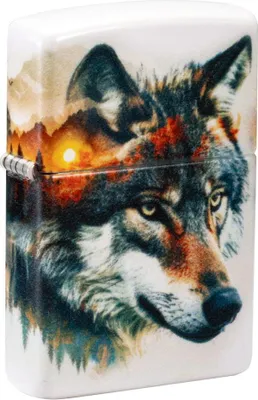 Produktbild von Zippo Benzin-Feuerzeug color 540° Wolf and Mountain 60007507, unbefüllt