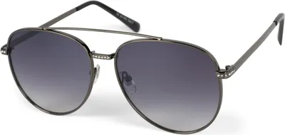 Produktbild von styleBREAKER Damen Piloten Sonnenbrille mit Strass Applikation, getönte Polycarbonat Gläser und Metall Gestell 09020119