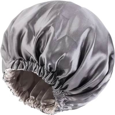 Imagen del producto de Cubierta para la ducha, de doble capa, impermeable, talla única, ideal para secar el cabello mientras te duchas