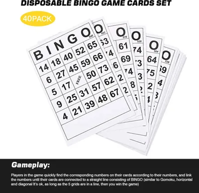 Immagine prodotto di Gioco del bingo in stile vintage in legno con 40 cartelle numerate e 75 pedine fai da te per adulti e bambini