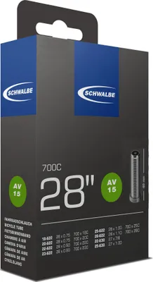 Zdjęcie produktu dla Schwalbe 10427340, Zawór Schradera, 28", 18 - 28 mm, 4 cm, Guma, Czarny