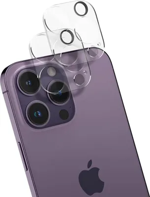 Obrázek produktu pro Ochranné sklo na fotoaparát pro iPhone 14 Pro Max ochranné sklo na čočky fotoaparátu pancéřová ochranná fólie, 2 kusy