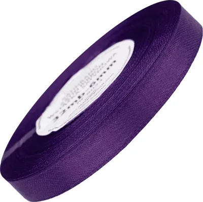 Zdjęcie produktu dla Wstążka satynowa ciemna fioletowa 12mm - 32mb