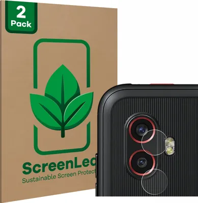 Produktbild von 2x ScreenLeaf Schutzfolie für Samsung Galaxy XCover 6 Pro (NUR Kameraschutz) nachhaltiger Displayschutz Display Schutz Folie Klar Transparent