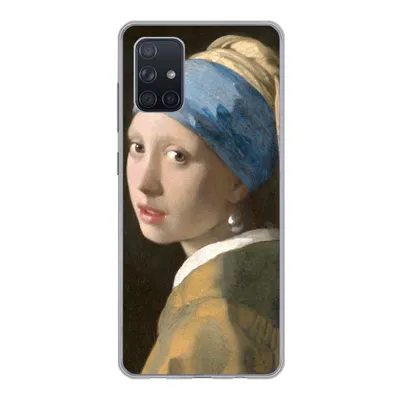 Produktbild von MuchoWow® Handyhülle Schutzhülle Hülle für Samsung Galaxy A51 5G Das Mädchen mit dem Perlenohrring - Gemälde von Johannes Vermeer Silikon Softcase Handy Hülle - Abbildung