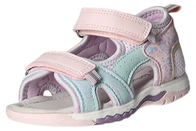 Produktbild von Sommerliche Kinder Sandale Minilette LF02-CO Rosa aus Kunstleder mit Klettverschluss