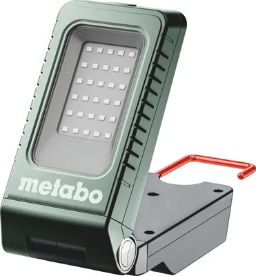 A Metabo work light is shown against a white background.