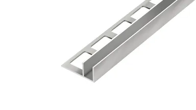 Obrázek produktu pro KP6 profil pro vsazení skla ACARA, hliník elox stříbro, 10 mm, 2,7 m