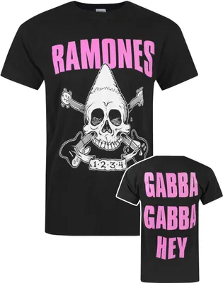 Image de Ramones officiel homme Pinhead Skull T-shirt NS4671 (S) (Noir)