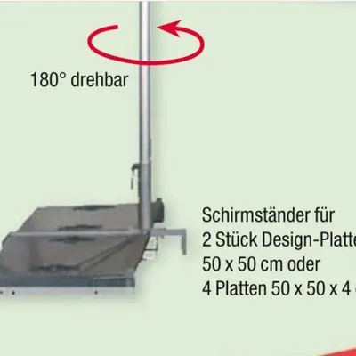 Produktbild von Doppler Design-Granitplatte 55kg anthrazit