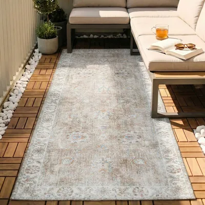 Zdjęcie produktu dla Volero - Chodniki dywanowe nadające się do prania - Domingo Oriental Beżowy - 80x250 cm