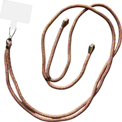 Productafbeelding van Smartphonica Telefoonkabel Universeel -Verstelbare, afneembare kabel voor mobiele telefoon - 150 cm - TelefoonkettinkjeMeerdere kleuren