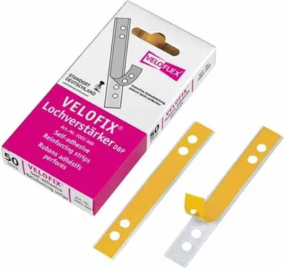 Produktbild von Lochverstärkungsstreifen Velofix 105x15mm VE=10x50 Stück
