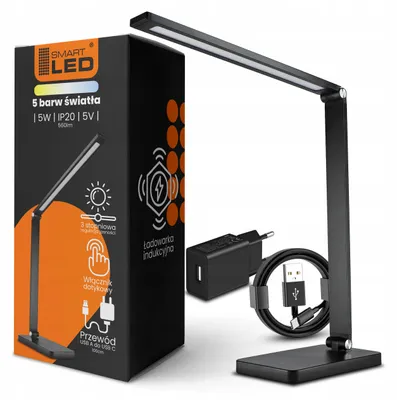 Produktbild von Smartled LED-Schreibtischlampe Induktive Ladefunktion Touch CCT