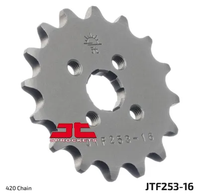 Produktbild von JTSPROCKETS Kettenritzel JTF253.16 Vorne Chromstahl