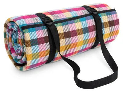 Produktbild von Picknickdecke Campingdecke XXL Strand Picknickdecke Wasserdicht Mit Tragegriff 200x300cm