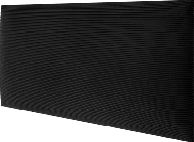 Immagine prodotto di STEGU Velluto a coste Pannello imbottito Testiera Nero 60x30 cm