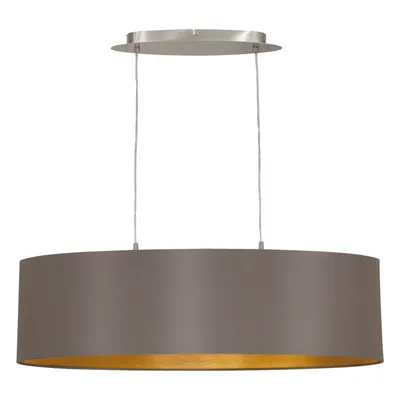 Produktbild von EGLO Maserlo, Flexible Halterung, Cappuccino, Gold, Nickel, Braun, Gold, Stoff, Stahl, Stoff, Drinnen