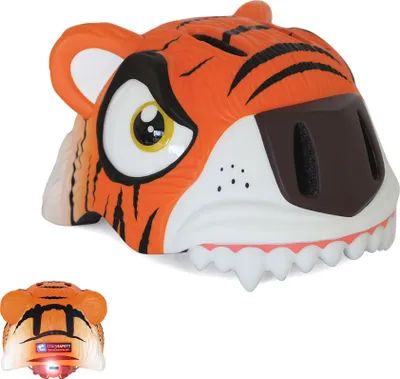 Produktbild von Fahrradhelm für Kinder | Orange Tiger | Crazy Safety | EN1078