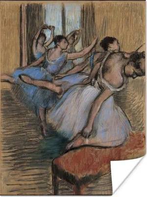 Produktbild von MuchoWow® Poster Die Tänzerinnen - Gemälde von Edgar Degas 120x160 cm - Wandbilder
