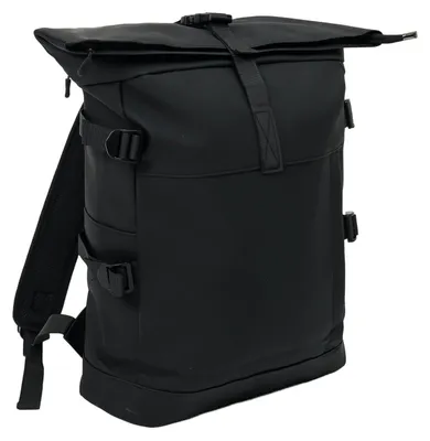 Produktbild von Leoberg Rucksack mit Rolltop-Verschluss - Rolltop-Tasche für Alltag und Freizeit in Schwarz-317102