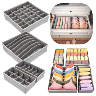 Obrázok produktu pre Organizér do zásuvky na spodnú bielizeň, ponožky, oblečenie, sada 4 ks