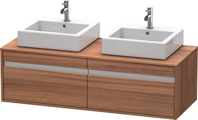 Produktbild von Waschtischunterbau KETHO 550x1400x426mm nussbaum natur nussbaum natur