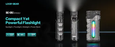 Produktbild von Loop Gear SK05 Spot - und Flutlicht Taschenlampe 2850 Lumen