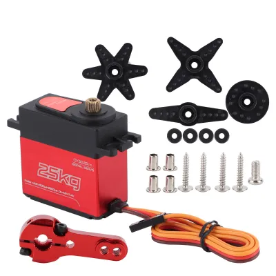 Obrázok produktu pre Digitálne servo, digitálne servo s kovovým prevodom, digitálne servo 25KG, servo pre RC auto, servo pre RC loď, vodotesné digitálne servo