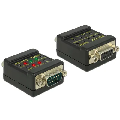 Produktbild von RS232 Tester DB9 Buchse > DB9 Stecker Delock
