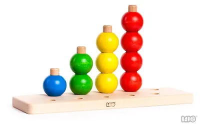 Produktbild von Bajo Stapelbälle - bunte Pyramiden-Spielzeug für Kinder
