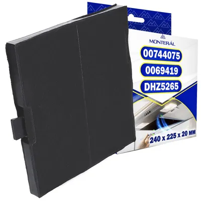 Aktivkohlefilter 240x225x20 mm für Dunstabzugshaube
