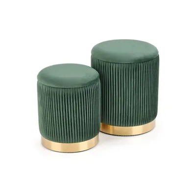 Image de Ensemble de 2 poufs Monty