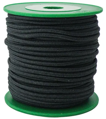 25m extra starke Gummikordel 3mm, Gummiband, Bekleidungsgumm dunkelgrau