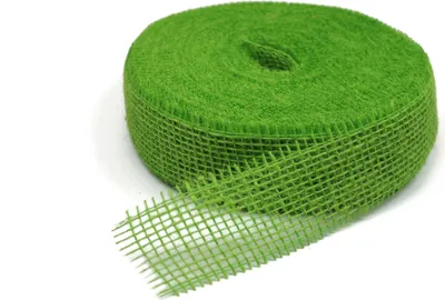 Produktbild von DecoHomeTextil SIZO® Deco Jute Eco Friendly Geschenkband Dekorationsband Limettengrün 5 cm x 4000 cm