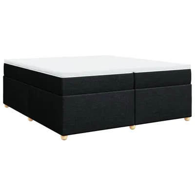 Produktbild von Boxspringbett mit Matratze Schwarz 200x200 cm Stoff