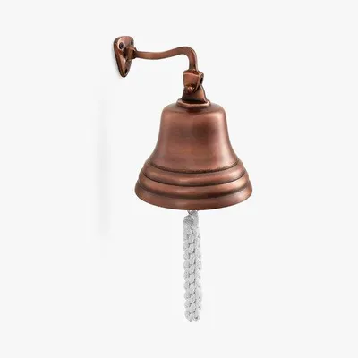 Productafbeelding van Wandklok, vintage design - 6 inch - koper