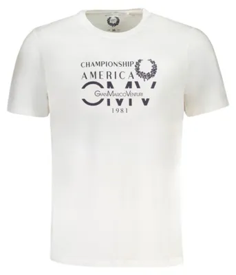 Produktbild von GIAN MARCO VENTURI Herren T-Shirt Weiß AU01484ITALO_BIWHITE : Größe - 2XL Größe: 2XL
