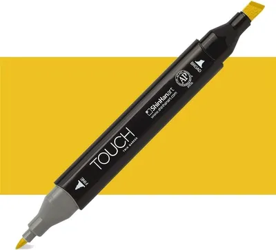 Obrázok produktu pre Obojstranný alkoholový popisovač Fine & Chisel TOUCH, YR32 Sýtožltý