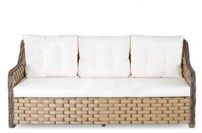 Produktbild von Robuste Garten Rattan Garnitur Edler Couchtisch Gartenmöbel Sessel Sofa 3-Sitzer