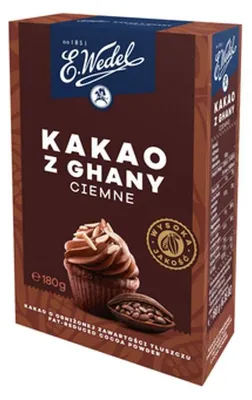 Zdjęcie produktu dla E. Wedel Kakao ciemne z Ghany 180g