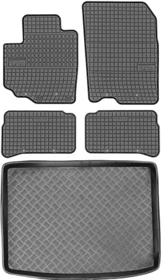 Image de Suzuki Vitara II (SUV, 2015-2018) - Ensemble : tapis de sol en caoutchouc + tapis de coffre