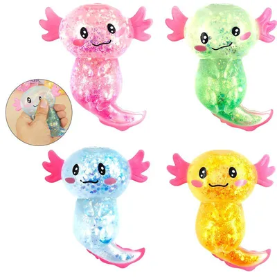 Produktbild von 4 Stück Muschel Squishy Slow Rising Quetschspielzeug Anti Stress Knautschspielzeug Weiche Ausführung