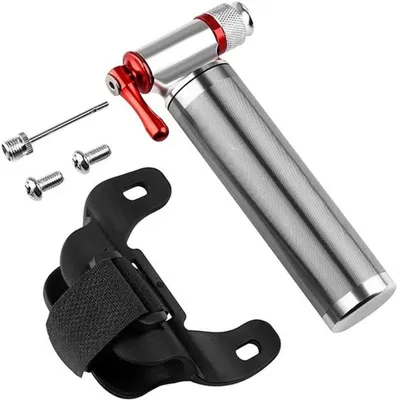 Tragbare Fahrradpumpe für schnelles Aufpumpen von Fahrrädern, Mini CO2 Pumpe für Straßen-, Mountain- und BMX-Fahrräder