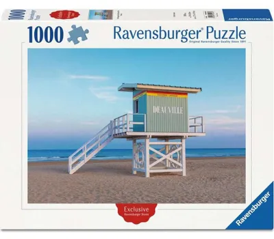 Productafbeelding van RAVENSBURGER Puzzel: Uitzicht op Deauville, Frankrijk, 1000 stukjes