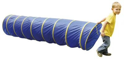 Immagine prodotto di EDUPLAY 170-140 Tunnel per gattonare con borsa blu, 175 cm, blu/giallo