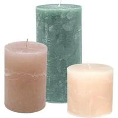 Imagen del producto de Conjunto de velas "Cactula Stumpenkerzen" – Natural – 3 unidades
