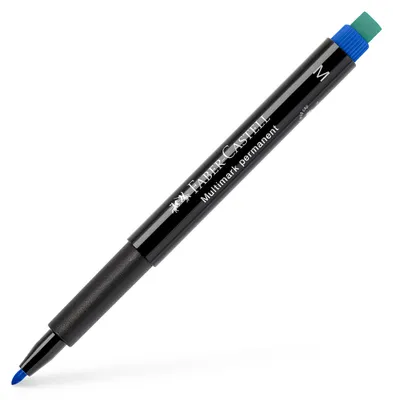 Zdjęcie produktu dla Faber-Castell 152551 FABER-CASTELL Marker Multimark permanent M blau 10 Stück